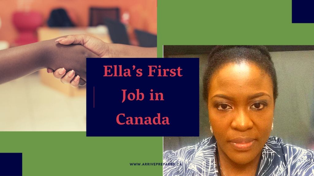 Ella's first job Ella's first job