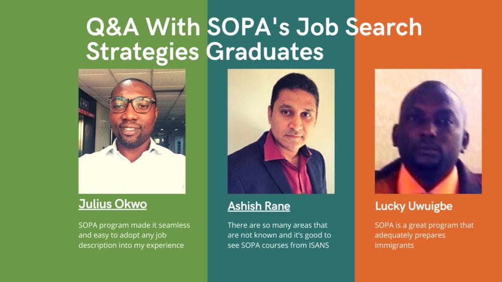 Q&A With SOPA JSS Graduates Q&A With SOPA JSS Graduates